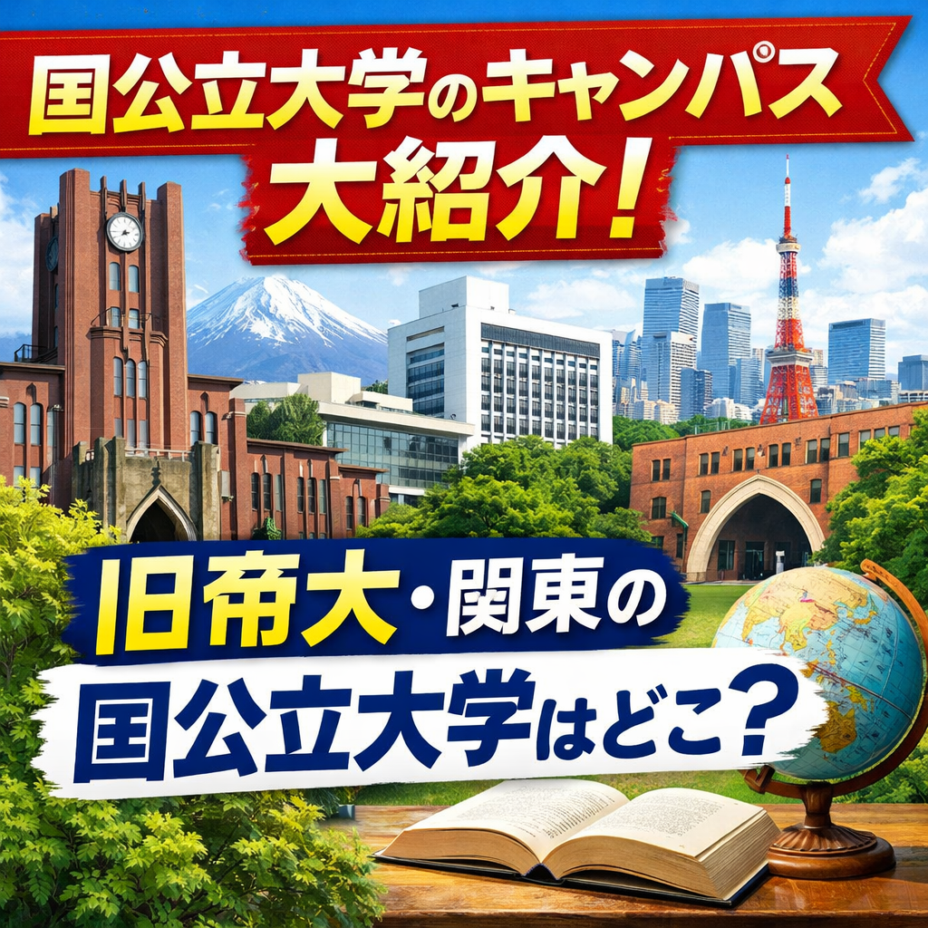 国公立大学のキャンパスを大紹介|旧帝大・関東の国公立大学はどこ?